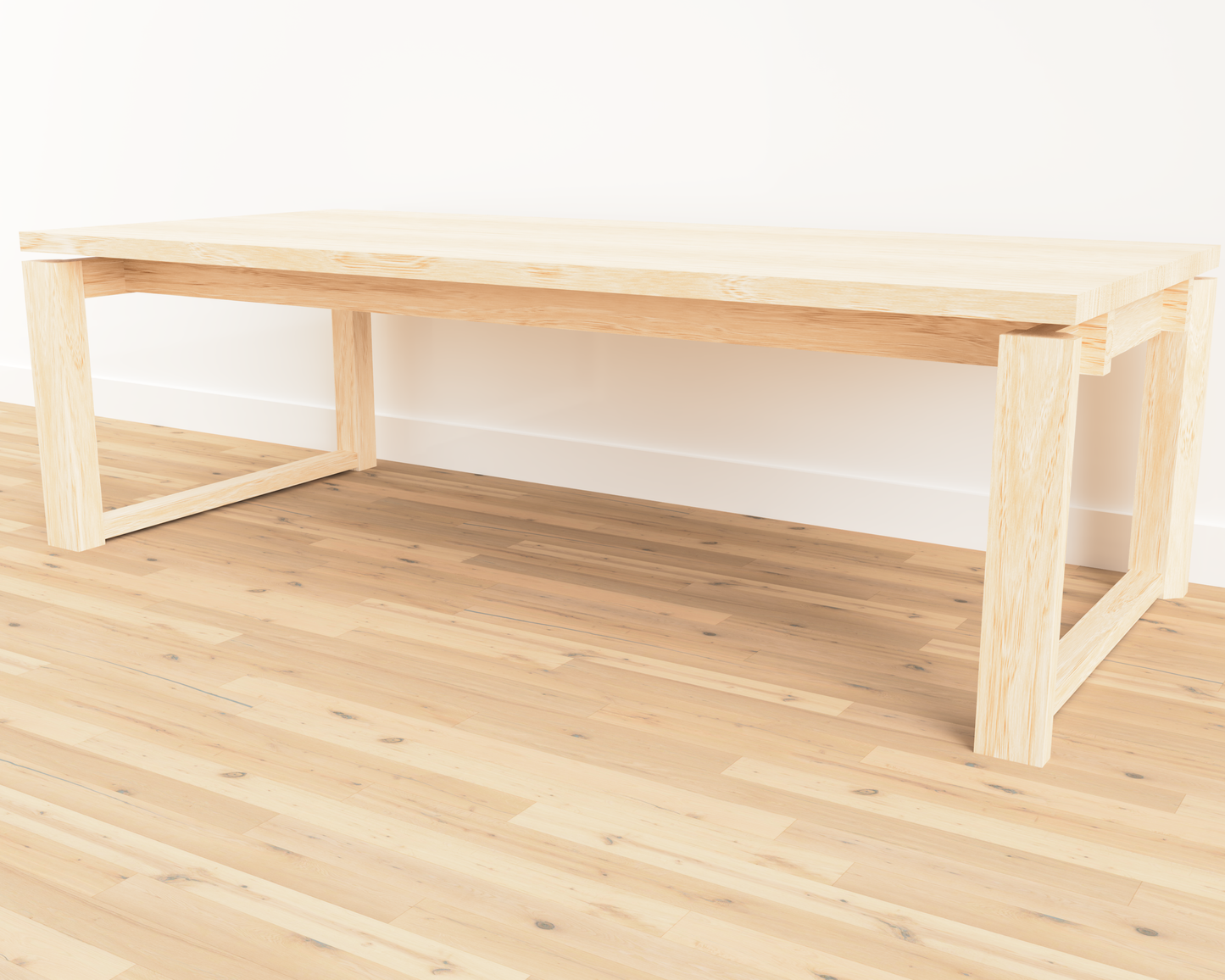 KEOPI - Scandinavian/Korean inspired floating coffee table made of white oak.