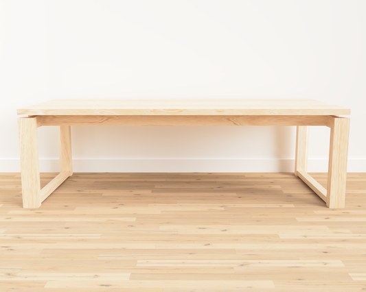 KEOPI - Scandinavian/Korean inspired floating coffee table made of white oak.