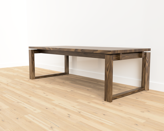 KEOPI - Scandinavian/Korean inspired floating coffee table made of black walnut.