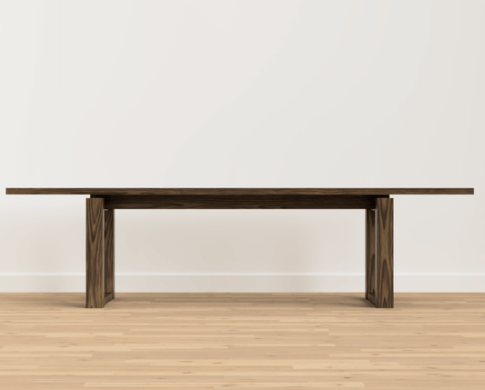 BENCHI - Scandinavian/Korean inspired floating bench made of black walnut.