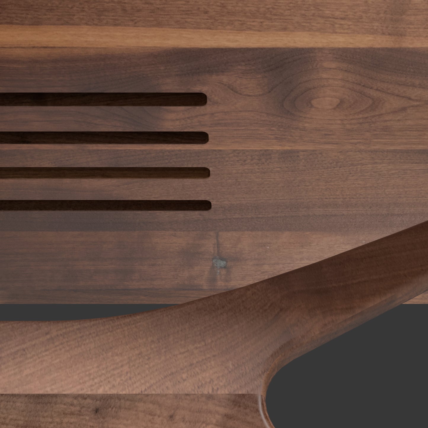 Jean-Marie for Sonos — Record Player Stand + Vinyl Storage (Walnut - gray grill) — Modern