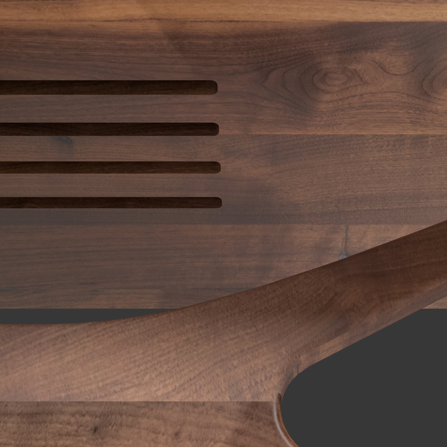 Jean-Marie — Record Player Stand with Vinyl Storage (Walnut & White Oak) — Vintage