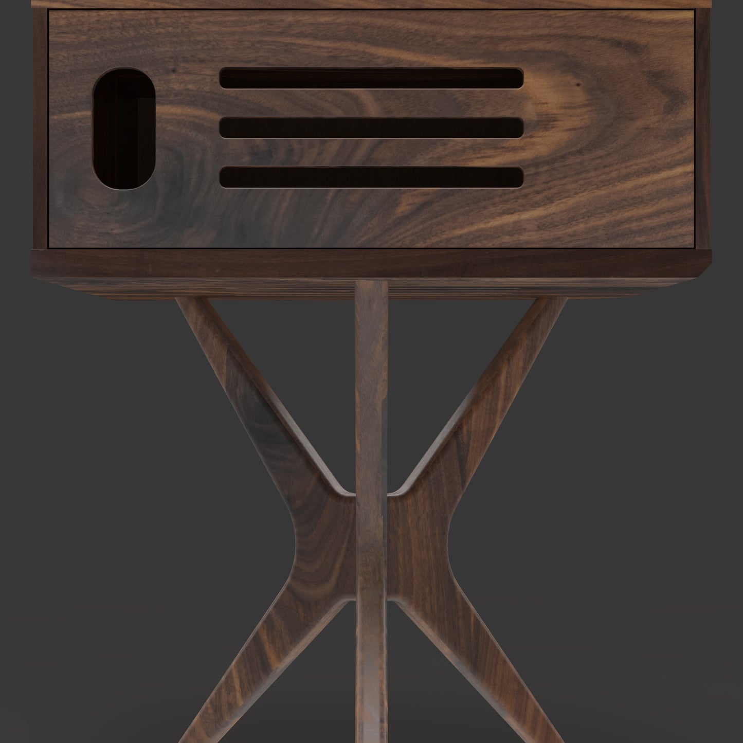 Jean-Marie for Sonos — Record Player Stand (Walnut - beige grill)