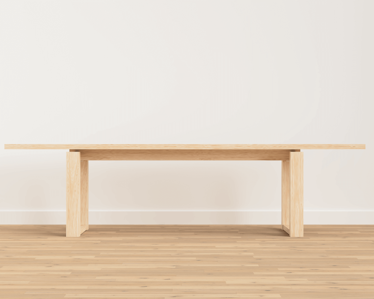 BENCHI -Banc flottant d'inspiration scandinave/coréen en chêne blanc.