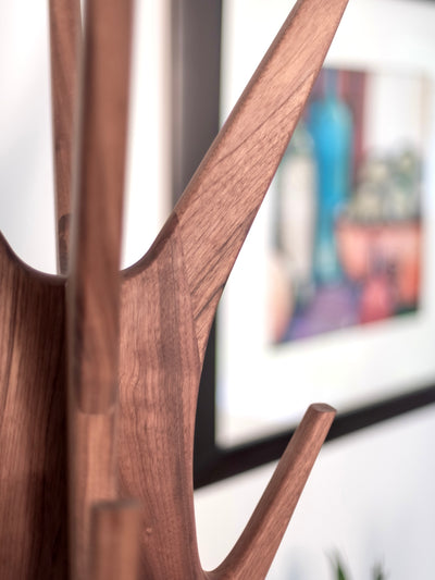 PHILIAS — Mid-century standing coat rack (Walnut)
