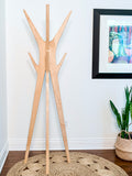 PHILIAS — Mid-century standing coat rack (Maple)