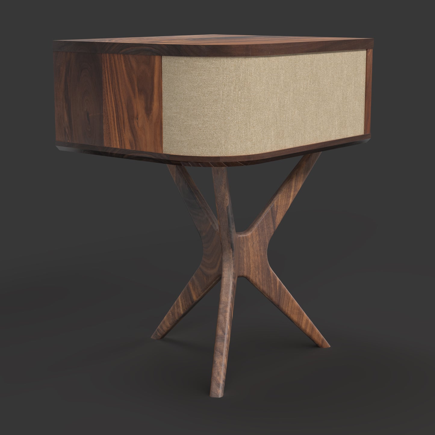 Jean-Marie for Sonos — Record Player Stand (Walnut - beige grill)