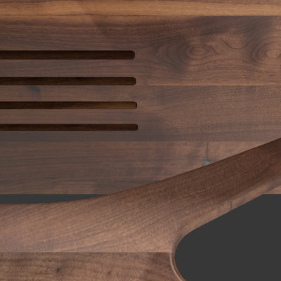 Jean-Marie — Record Player Stand with Vinyl Storage (Walnut & White Oak) — Modern
