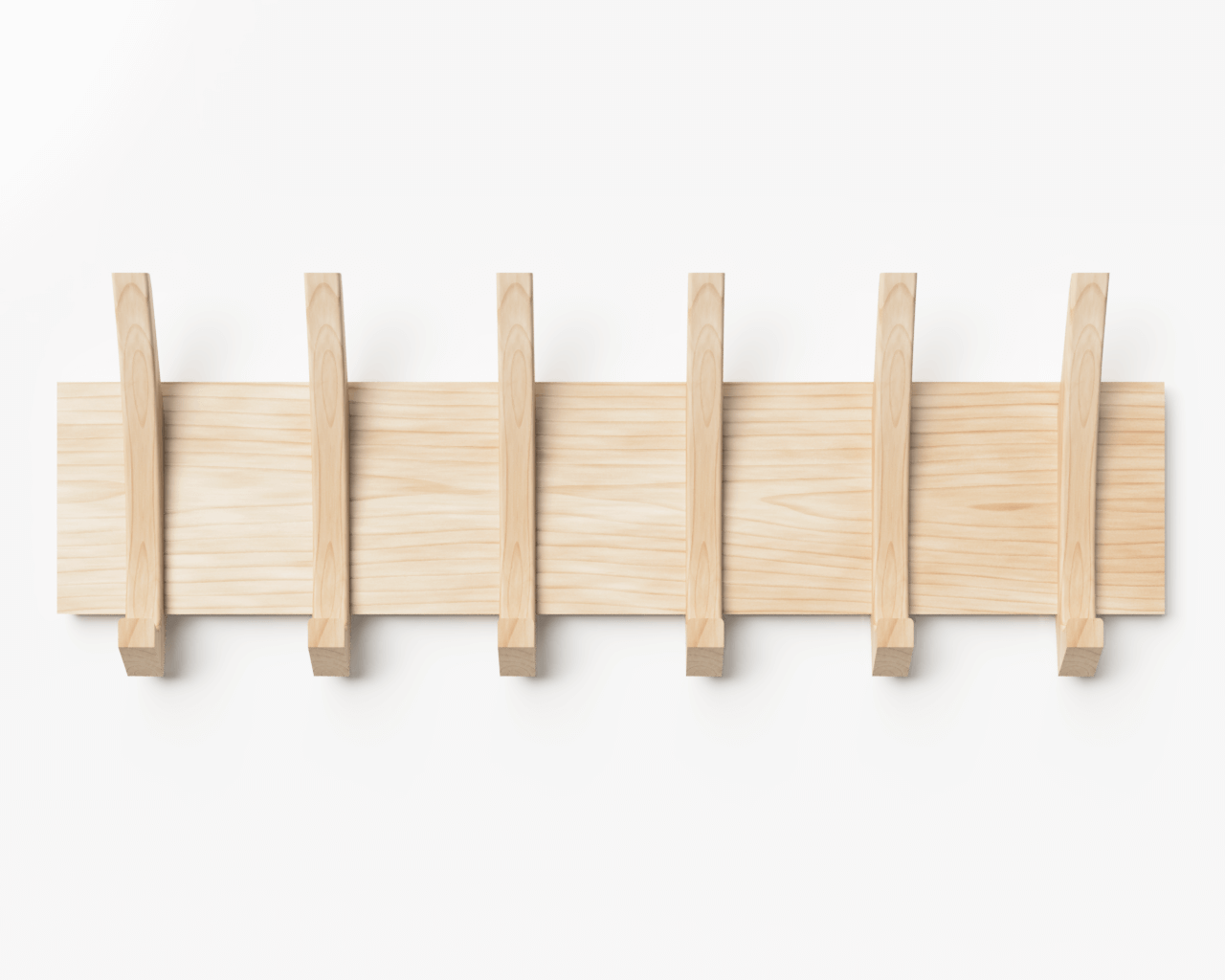 ALEXINA - Mid-century wall mount coat rack made of maple