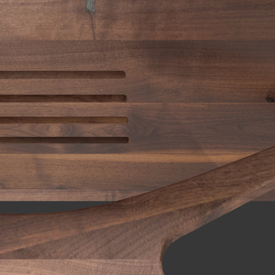Jean-Marie Sonos-ready record player stand with vintage vinyl storage — underneath