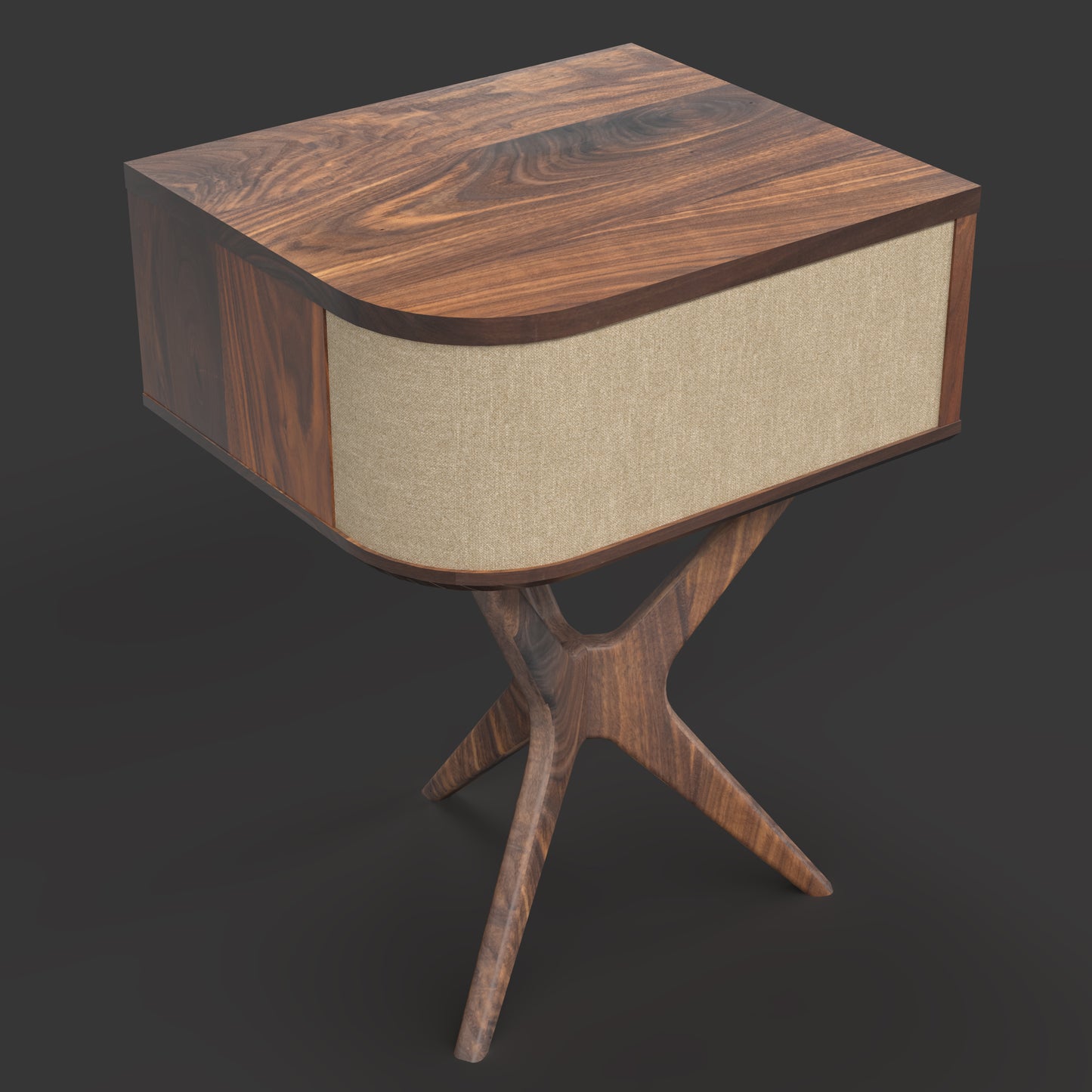 Jean-Marie Sonos-ready turntable stand — left side profile