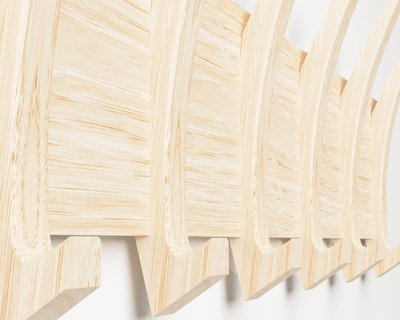 Alexina — Mid-Century Wall Coat Rack (White Oak)