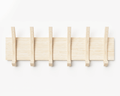 Alexina — Mid-Century Wall Coat Rack (White Oak)