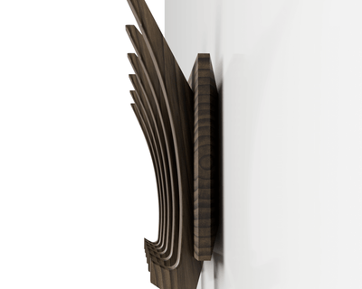 Alexina — Mid-Century Wall Coat Rack (Walnut)